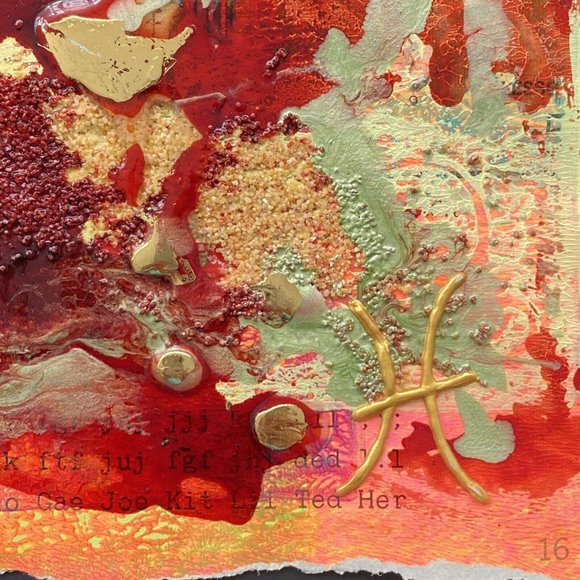 Original Art “If The Shoe Fits” Artwork Mixed Media Painting Frame Ready 11”x14” - Picture 7 of 9